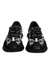Dolce & Gabbana Black Logo Lace Up Low Top NS1 Sneakers Shoes